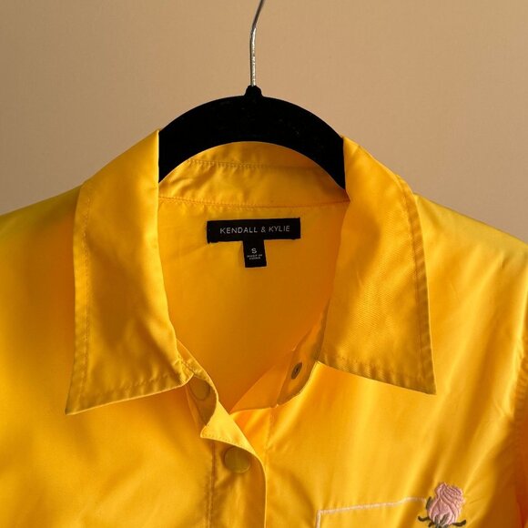 Kendall & Kylie Jacket Yellow Baby Girl Rose long trench coat *NEW - Picture 2 of 8